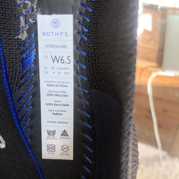 ***SOLD*** Rothy's Solid Black Point (6.5) - Picture 4 of 4